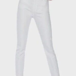 Alice+Olivia Good High Rise Skinny Jeans in White